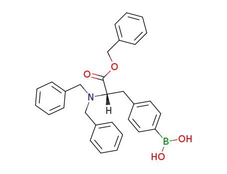 Molecular Structure of 262604-05-7 (N,N-dibenzyl-4-borono-L-phenylalanine benzyl ester)