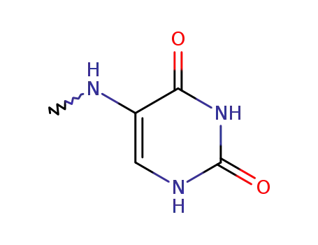 Molecular Structure of 7577-92-6 (5-Methylaminouracil)