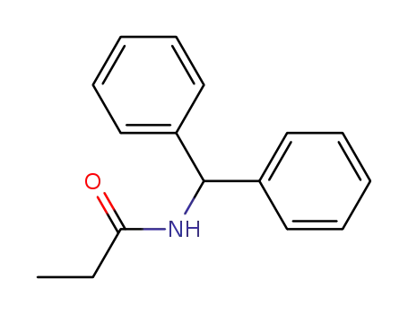 Molecular Structure of 10253-95-9 (Propanamide, N-(diphenylmethyl)-)