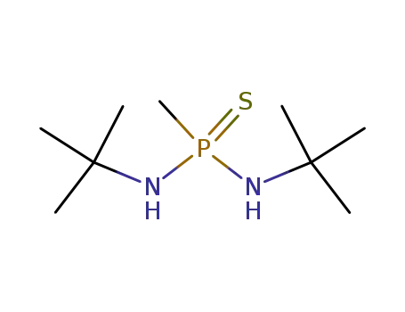 Molecular Structure of 97536-05-5 (P-methyl-N,N'-bis(tert-butyl)diamidothiophosphonate)