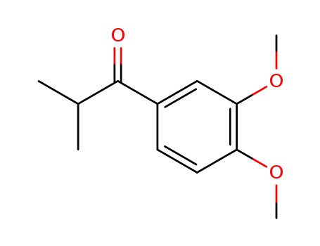 Molecular Structure of 14046-55-0 ((3,4-Dimethoxyphenyl)isopropyl ketone)