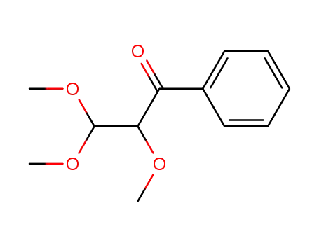 Molecular Structure of 88969-17-9 (1-Propanone, 2,3,3-trimethoxy-1-phenyl-)