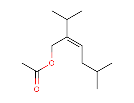 Molecular Structure of 40853-56-3 (2-isopropyl-5-methylhex-2-enyl acetate)