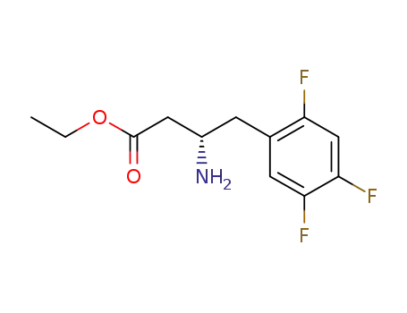 Molecular Structure of 1151240-90-2 ((S)-ethyl 3-amino-4-(2,4,5-trifluorophenyl)butanoate)