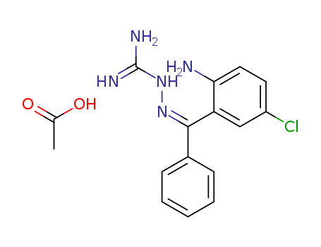 (Z)-2-AMINO-5-CHLOROBENZOPHENONAMIDINOHYDRAZONE ACETATECAS