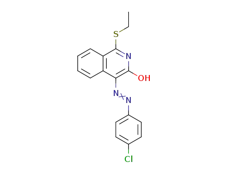 4-(4-Chloro-phenylazo)-1-ethylsulfanyl-isoquinolin-3-ol