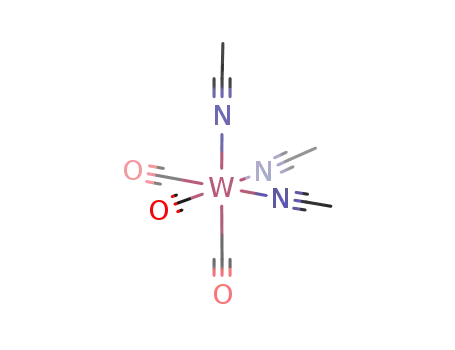 Molecular Structure of 16800-47-8 (TRIS(ACETONITRILE)TRICARBONYLTUNGESTEN(&)