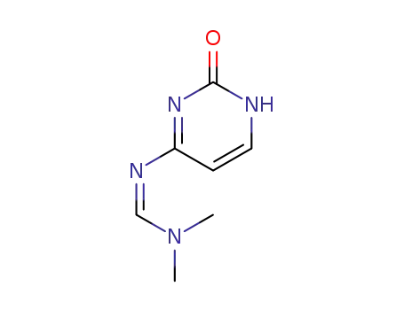Molecular Structure of 76299-81-5 (N<sup>4</sup>-<(Dimethylamino)methylene>cytosine)