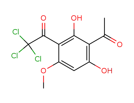 2-acetyl-5-methoxy-4-trichloroacetyl-resorcinol