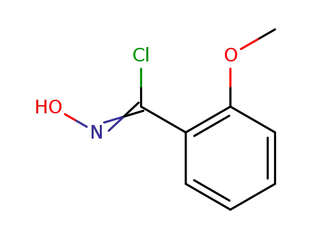 Molecular Structure of 74467-01-9 ((Z)-2-Methoxybenzoyl chloride oxime)