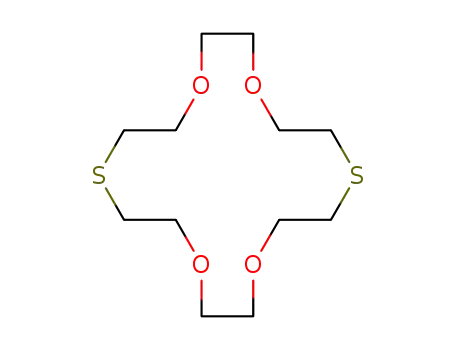 Molecular Structure of 296-39-9 (1,4,10,13-Tetraoxa-7,16-dithiacyclooctadecane)