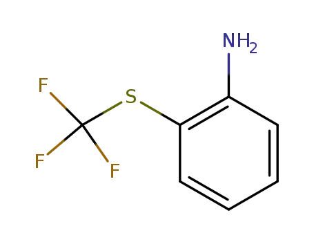 Molecular Structure of 347-55-7 (2-(TRIFLUOROMETHYLTHIO)ANILINE)