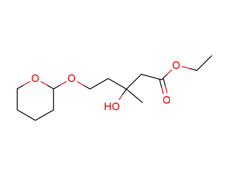 Molecular Structure of 80514-97-2 (ethyl 3-hydroxy-3-methyl-5-<(2-tetrahydropyranyl)-oxy>pentanoate)