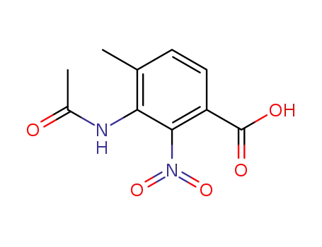 Molecular Structure of 7356-52-7 (2-NITRO-3-ACETYLAMINO-4-METHYLBENZOIC ACID)
