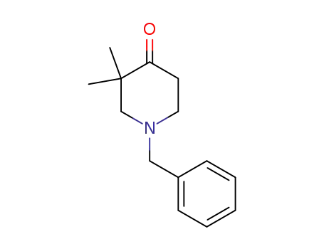 Molecular Structure of 173186-91-9 (1-BENZYL-3,3-DIMETHYL-PIPERIDIN-4-ONE)