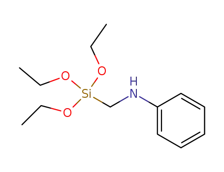 Molecular Structure of 3473-76-5 (Anilino-methyl-triethoxysilane)