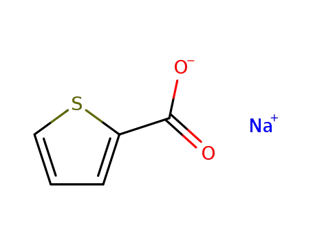 Molecular Structure of 25112-68-9 (2-THIOPHENECARBOXYLIC ACID SODIUM SALT)