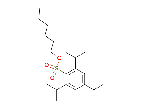 Molecular Structure of 82965-03-5 (2,4,6-triisopropyl-benzenesulfonic acid n-hexylester)