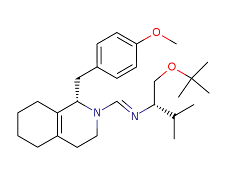 ((S)-1-tert-Butoxymethyl-2-methyl-propyl)-[1-[(S)-1-(4-methoxy-benzyl)-3,4,5,6,7,8-hexahydro-1H-isoquinolin-2-yl]-meth-(E)-ylidene]-amine