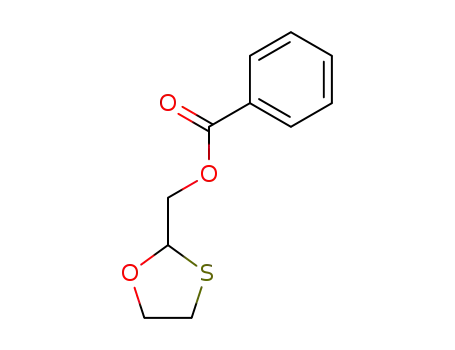 Molecular Structure of 143338-44-7 (1,3-oxathiolan-2-ylmethyl benzoate)