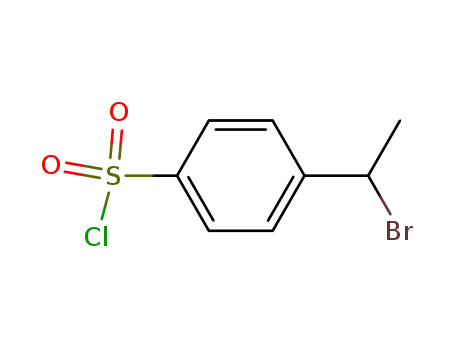 Molecular Structure of 25426-48-6 (4-(1-bromo-ethyl)-benzenesulfonyl chloride)