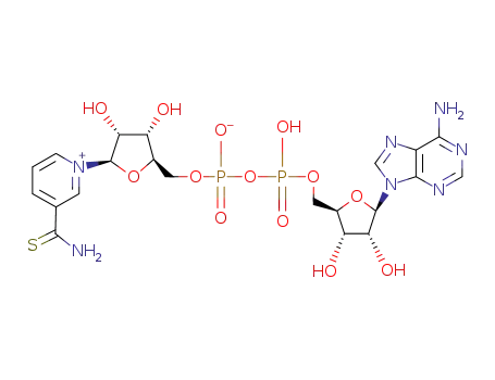 Molecular Structure of 4090-29-3 (THIONICOTINAMIDE ADENINE DINUCLEOTIDE)