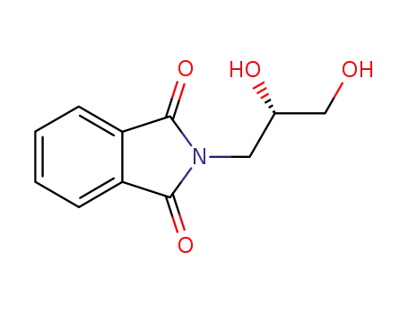 Molecular Structure of 119835-88-0 (1H-isoindole-1,3(2H)-dione, 2-[(2S)-2,3-dihydroxypropyl])