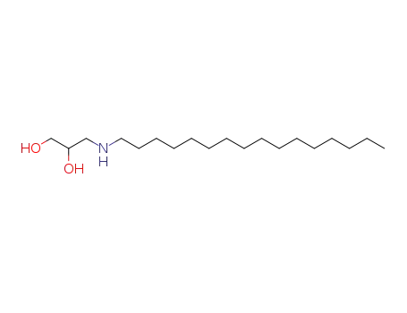 Molecular Structure of 7517-27-3 (3-(hexadecylamino)propane-1,2-diol)