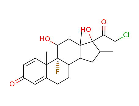 Pregna-1,4-diene-3,20-dione,21-chloro-9-fluoro-11,17-dihydroxy-16-methyl-, (11b,16b)-