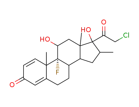 Molecular Structure of 25122-41-2 (Clobetasol)
