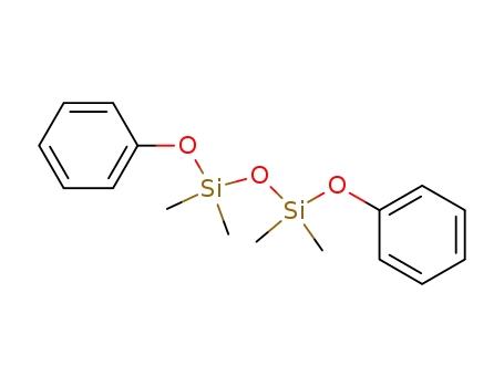 Molecular Structure of 116401-29-7 (Disiloxane, 1,1,3,3-tetramethyl-1,3-diphenoxy-)