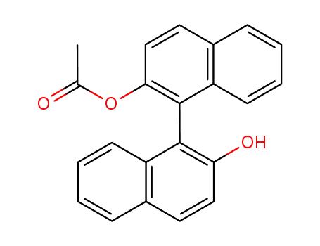 Molecular Structure of 114529-41-8 ([1,1'-Binaphthalene]-2,2'-diol, monoacetate, (S)-)