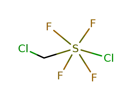 Molecular Structure of 72161-34-3 (cis-(Chlormethyl)schwefelchloridtetrafluorid)