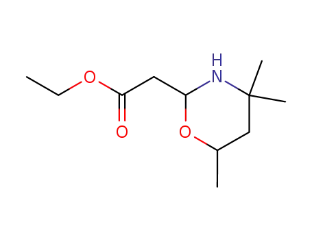 2H-1,3-Oxazine-2-acetic acid, tetrahydro-4,4,6-trimethyl-, ethyl ester