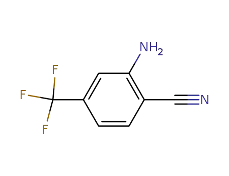 Molecular Structure of 1483-54-1 (2-Amino-4-trifluoromethylbenzonitrile)