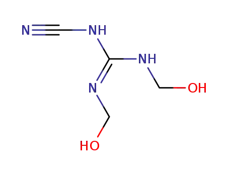 Molecular Structure of 40074-04-2 (N-cyano-N',N''-bis(hydroxymethyl)guanidine)