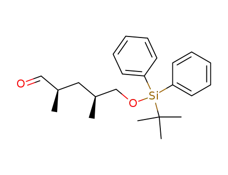 Molecular Structure of 157837-65-5 ((2R,4S)-5-{[tert-butyl(diphenyl)silyl]oxy}-2,4-dimethylpentanal)