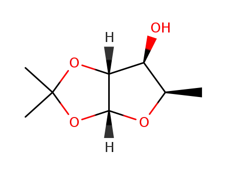 Molecular Structure of 4152-79-8 (5-deoxy-1,2-O-(1-methylethylidene)pentofuranose)