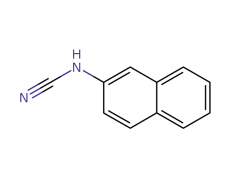 Molecular Structure of 116120-22-0 (Cyanamide, 2-naphthalenyl-)