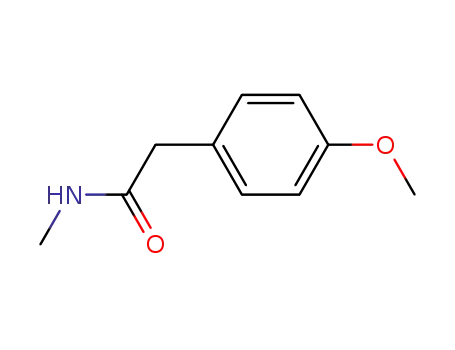 Molecular Structure of 59907-36-7 (2-(4-methoxyphenyl)-N-methylacetamide)