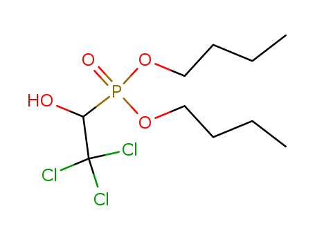 Molecular Structure of 1112-30-7 (Phosphonic acid, (2,2,2-trichloro-1-hydroxyethyl)-, dibutyl ester)