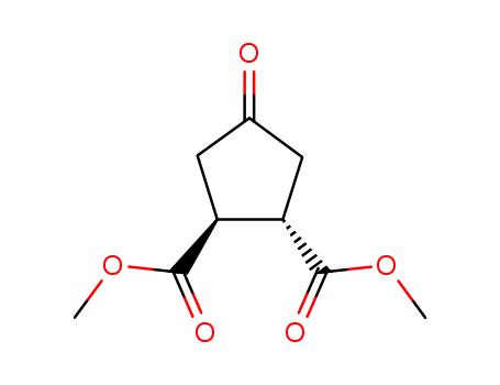 1,2-Cyclopentanedicarboxylic acid, 4-oxo-, dimethyl ester, (1R,2S)-rel-(28269-02-5)