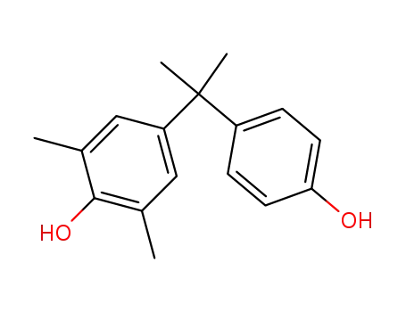 Molecular Structure of 19546-12-4 (Phenol, 4-[1-(4-hydroxyphenyl)-1-methylethyl]-2,6-dimethyl-)