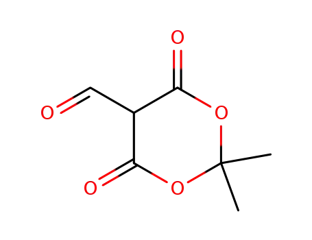 Molecular Structure of 72793-38-5 (1,3-Dioxane-5-carboxaldehyde, 2,2-dimethyl-4,6-dioxo-)