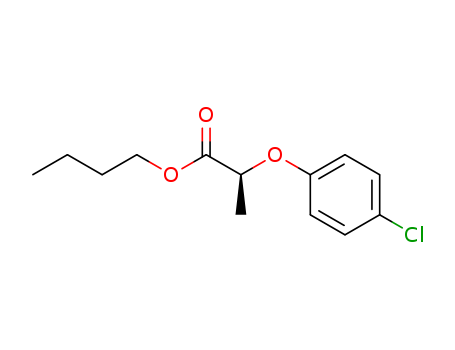 Molecular Structure of 139930-23-7 (Propanoic acid, 2-(4-chlorophenoxy)-, butyl ester, (S)-)