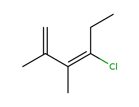 Molecular Structure of 105949-72-2 (1,3-Hexadiene, 4-chloro-2,3-dimethyl-, (E)-)
