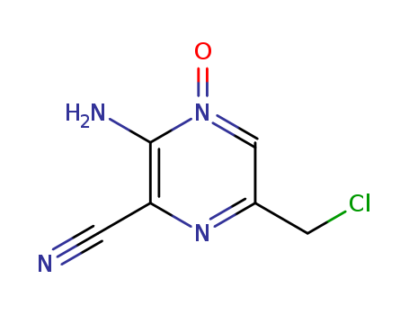 2-Pyrazinecarbonitrile,3-amino-6-(chloromethyl)-, 4-oxide