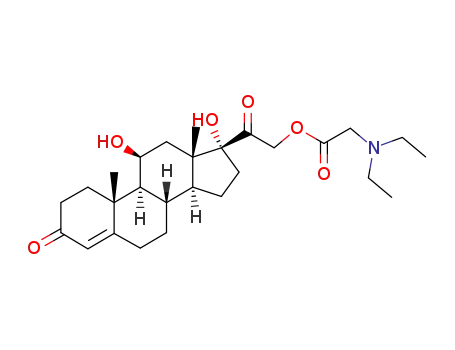 Molecular Structure of 76-47-1 (hydrocortamate)