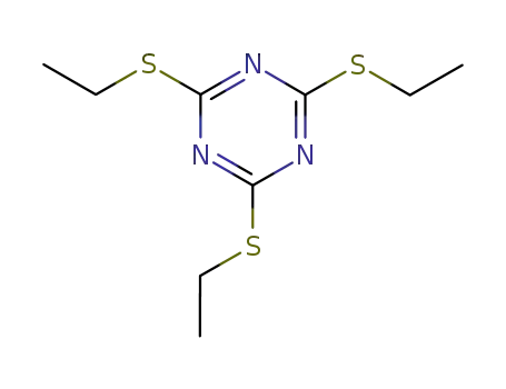 Molecular Structure of 30863-36-6 (2,4,6-tris(ethylsulfanyl)-1,3,5-triazine)