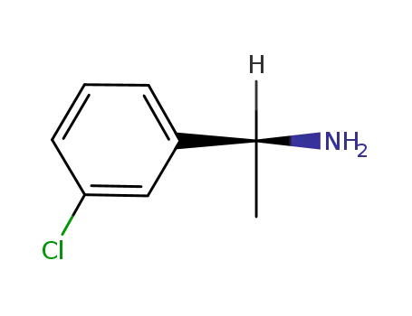 Molecular Structure of 68297-62-1 ((S)-1-(3-Chlorophenyl)ethylamine)